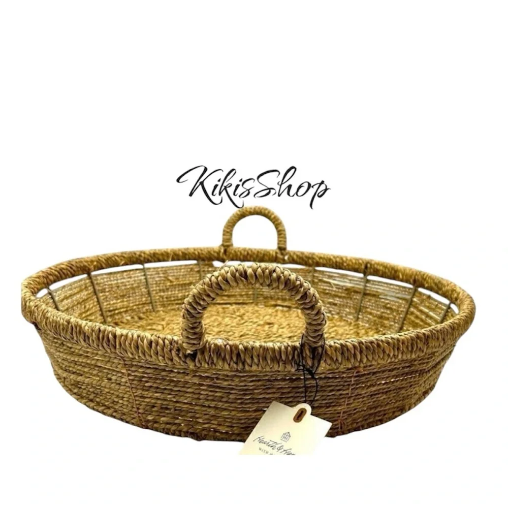 Hearth & Hand Magnolia 4x20 Woven Decorative Tray Basket